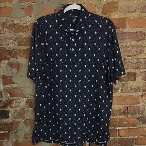 Ralph Lauren Dark Blue Polo with White Design